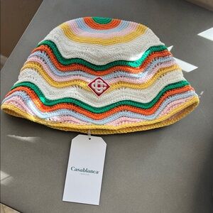 Casablanca crochet hat NWT